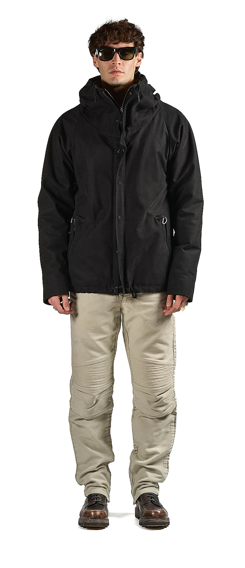 DANIELE BASTA LEATHER AND SILVER JACKET